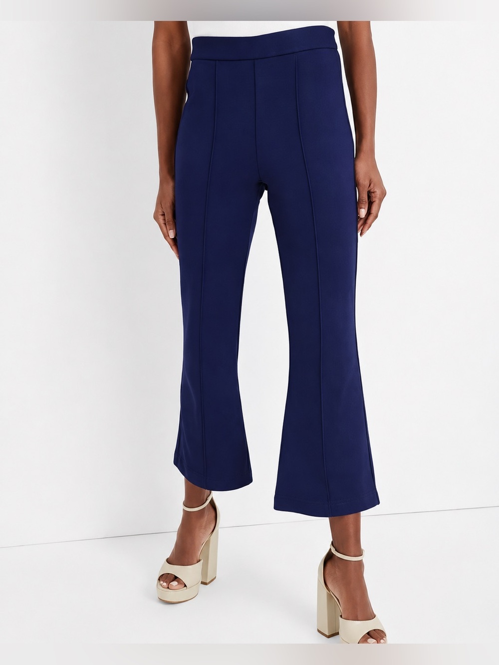 Tuckernuck x Atlantic Pacific Navy Blue High Rise Kick Flare Pants Size XS